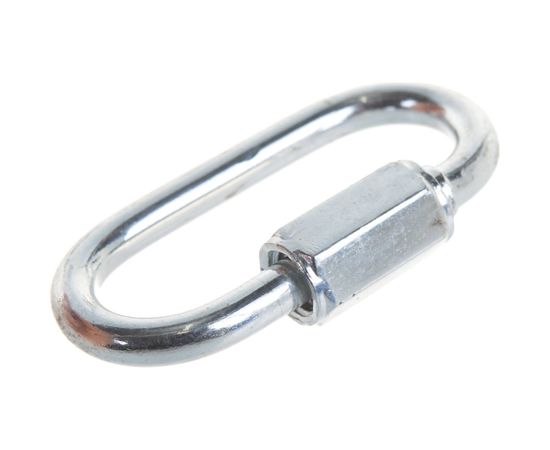 Карабин ЗУБР винтовой с муфтой, 4мм, 1 шт, оцинкованный, 304536-04 – изображение 5