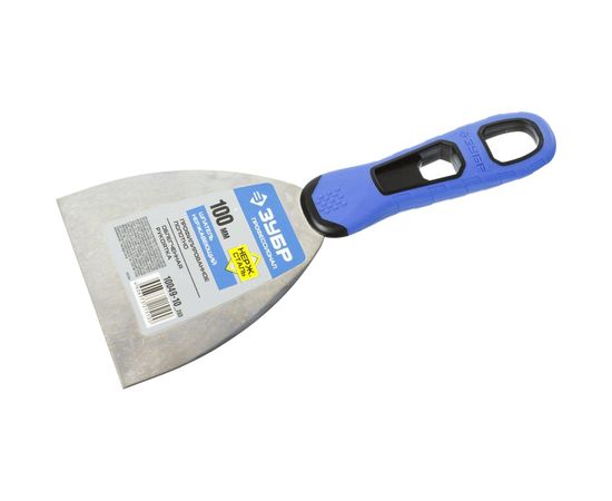 Шпатель с профилированным нержавеющим полотном и 2к ручкой 100мм Зубр ПРОФЕССИОНАЛ 10049-10_z03 – изображение 2