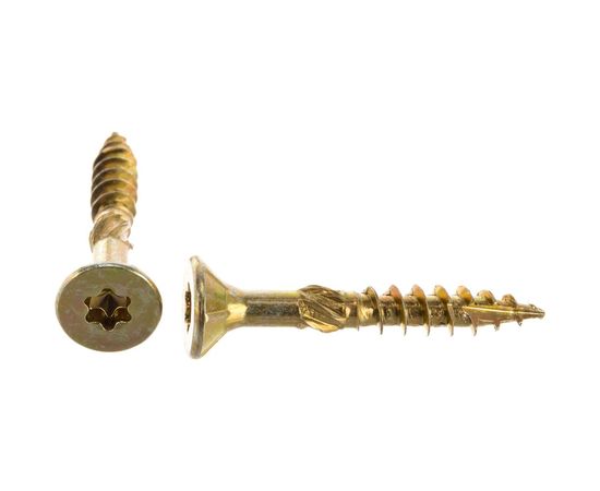 Конструкционный шуруп ЕВРОПАРТНЕР для дерева с фрезой потай ж/п Torx 25, 5.0х35 20шт T2 0657 1 – изображение 5