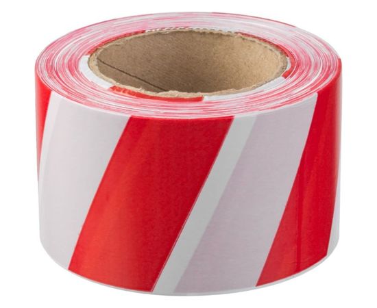 Сигнальная лента ЗУБР Мастер цвет красно-белый, 75мм х 200м 12240-75-200 – изображение 6