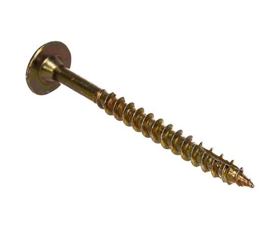 Универсальный саморез ГОСКРЕП конструкц. 6,0 x 70 желт.,пресс, шайба TX30 10 шт 14-0016770 – изображение 2