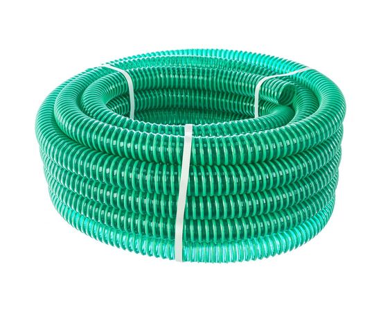 Шланг напорно-всасывающий со спиралью ПВХ (15 м; 32 мм; 3 атм) ЗУБР 40325-32-15 – изображение 2