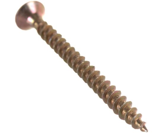 Шуруп Качественный КРЕПЕЖ желтый цинк 3,5x40, 170 шт. 0300445 КЧ – изображение 4