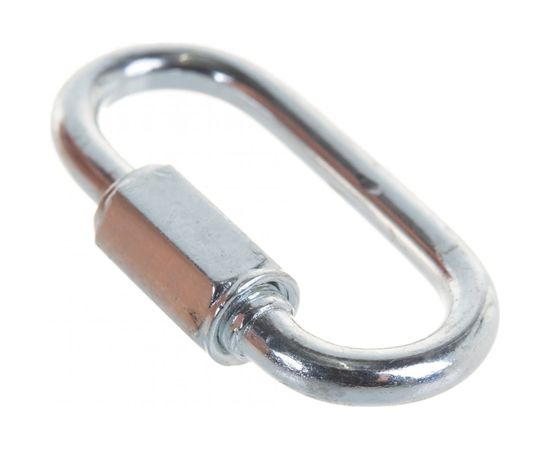 Карабин ЗУБР винтовой с муфтой, 4мм, 1 шт, оцинкованный, 304536-04 – изображение 4