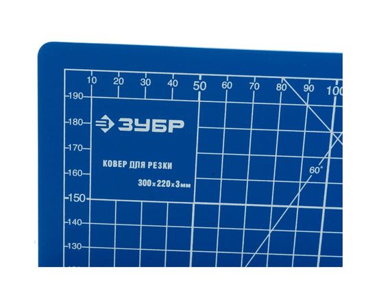 Непрорезаемый коврик Зубр Эксперт 3 мм цвет синий 300x220 мм 09903 – изображение 3