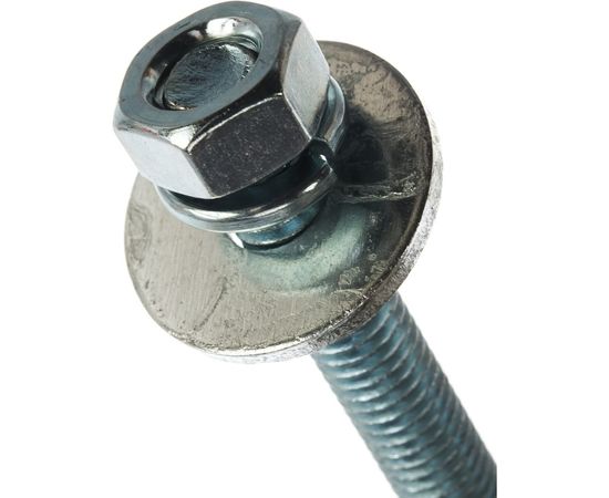 Шпилька DIN976 М8x80 ЕВРОПАРТНЕР в комплекте гайки DIN934 шайбы DIN 9021 и DIN127 Zn 2 шт. 12 0610 2 – изображение 4