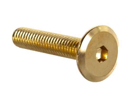 Мебельный винт с плоской головкой ЕВРОПАРТНЕР латунир. М6х30 20шт. 6 2111 4 – изображение 4