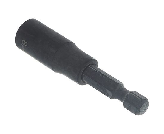 Удлиненная бита ПРОФИ с торцовой головкой Зубр, хвостовик E 1/4", 8 мм 26377-08 – изображение 2