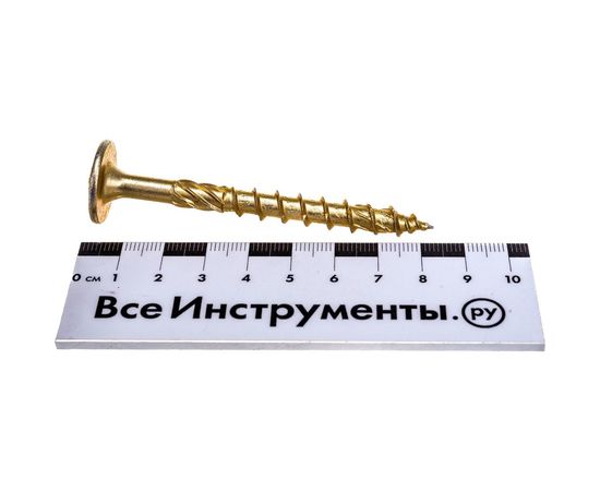 Конструкционный шуруп для дерева ЕВРОПАРТНЕР прессшайба TORX 40, ж/п 8x80 1 шт. 0 1445 0 – изображение 2