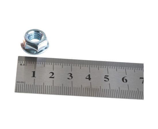 Гайка с фланцем Качественный КРЕПЕЖ DIN 6923 М8 100 шт 0301304 КЧ – изображение 4