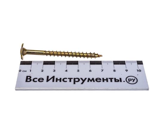 Универсальный саморез ГОСКРЕП конструкц. 6,0 x 70 желт.,пресс, шайба TX30 10 шт 14-0016770 – изображение 3