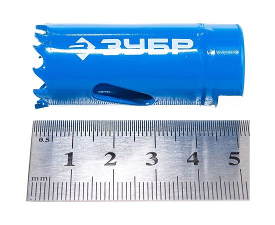 Коронка ЭКСПЕРТ биметаллическая (22 мм) Зубр 29531-022_z01 – изображение 2