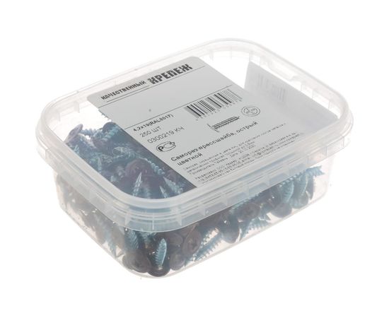 Прессшайба Качественный КРЕПЕЖ 4.2х19 мм, коричневая RAL 8017, острая, 250 шт 0300219 КЧ – изображение 2