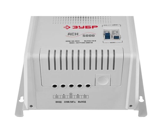 Автоматический стабилизатор напряжения ЗУБР Профессионал 5000ВА 140-260В 5кВт 59385-5 – изображение 5