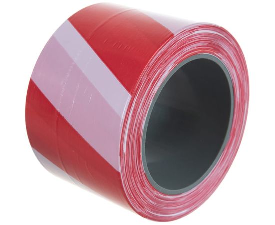 Сигнальная лента ЗУБР Мастер цвет красно-белый, 75мм х 200м 12240-75-200 – изображение 4