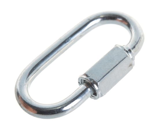 Карабин ЗУБР винтовой с муфтой, 4мм, 1 шт, оцинкованный, 304536-04 – изображение 3