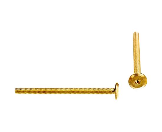 Мебельный винт ЕВРОПАРТНЕР с пл. гол. латунир. М6х80, 16 шт. 6 1803 2 – изображение 2