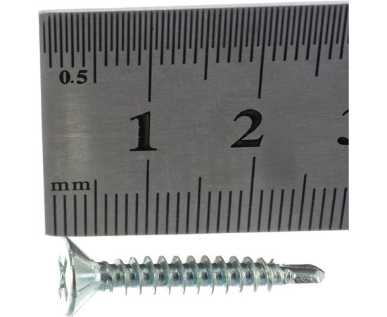 Оконный саморез Госкреп белые, сверло, 3.9х25 мм, 40 шт. 1-0021750 – изображение 2