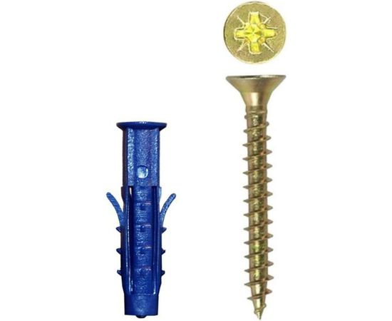 Дюбель с шурупом НАКРЕПКО 5х30 15шт 102301 