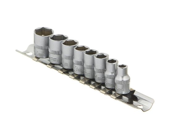 Набор торцевых головок 6-гранных (8 шт; 1/4; 5-13 мм) РОКОТ 736-180 