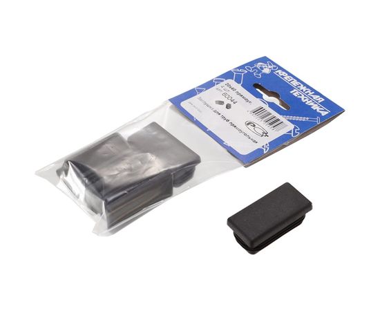 Прямоугольная заглушка для труб крепежная техника 20х40 мм 4 шт 60044 