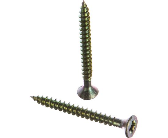 Универсальный саморез по дереву КрепСтройГрупп 6х60 желтый цинк, 100 шт. 145459 