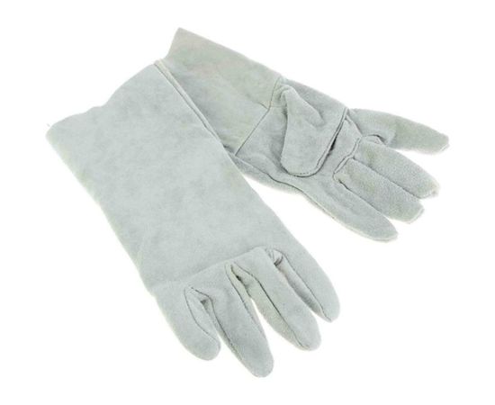 Спилковые пятипалые укороченные краги Профессионал 25 см 695802 