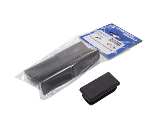 Прямоугольная заглушка для труб крепежная техника 25х50 мм 4 шт 60046 