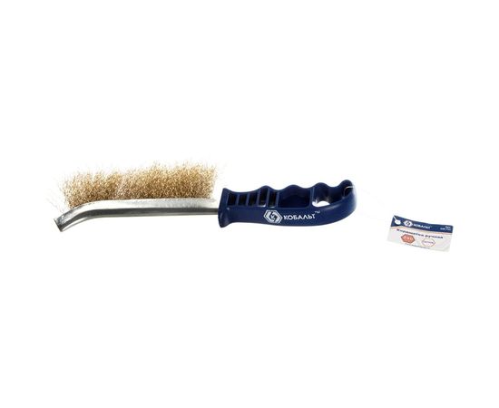 Кордщетка (ручная, стальная латунированная), 240 мм) КОБАЛЬТ 248-733 