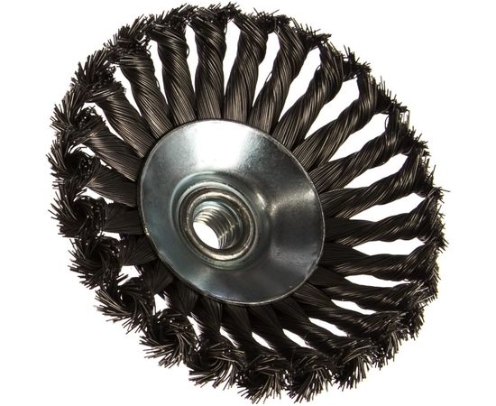 Кордщетка радиальная с наклоном витая (125 мм; М14) ПРАКТИКА 032-508 – изображение 3