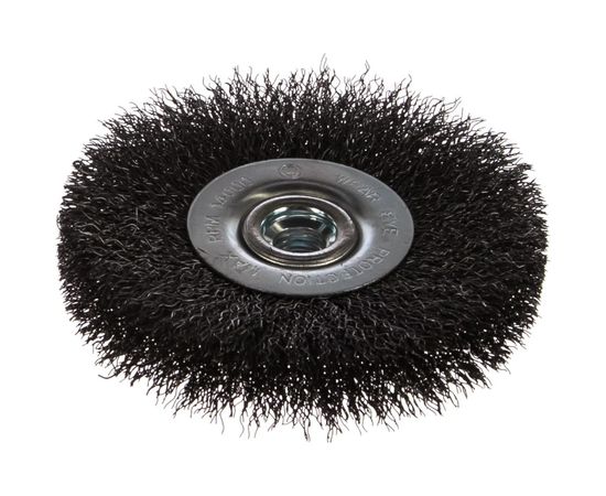 Щетка дисковая цилиндрическая с гофрированной стальной проволокой Мастер 072 (115 мм; М14) Профоснастка 20107002 – изображение 3