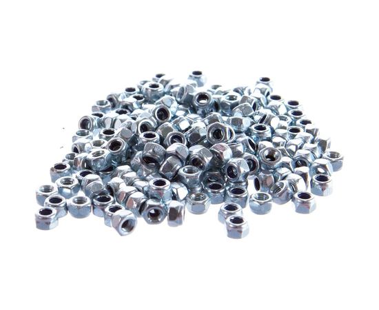 Самостопорящаяся гайка с нейлоновым кольцом Метизный двор M3 DIN 985, 200 шт. 4607159067562 – изображение 2