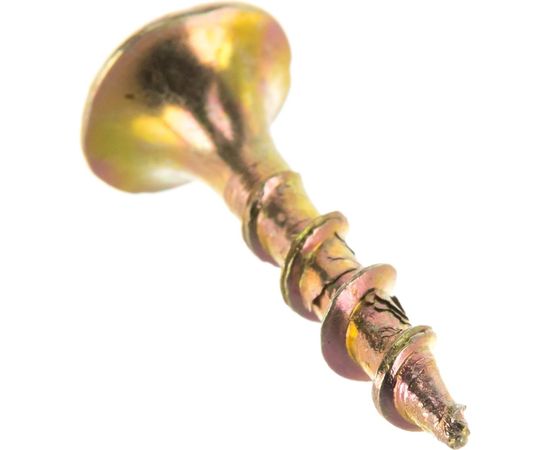 Саморезы с потайной головкой и крупным шагом Профикреп жёлтый цинк, 3,5х19 200 шт 2034906229 – изображение 7