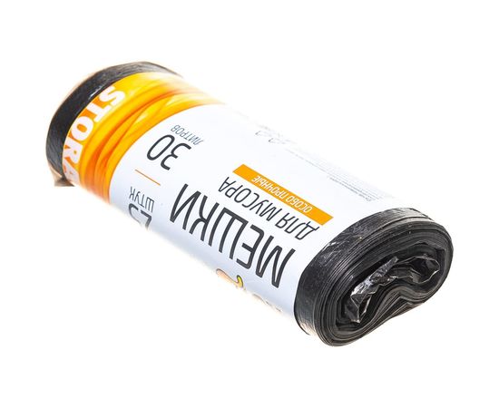 Мешки для мусора черные прочные (25 шт; 30 л) Рыжий кот 310370 – изображение 5