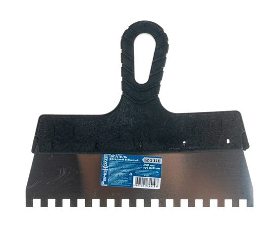 Фасадный зубчатый шпатель (250 мм, зуб 8x8 мм) РемоКолор 12-1-118 – изображение 5