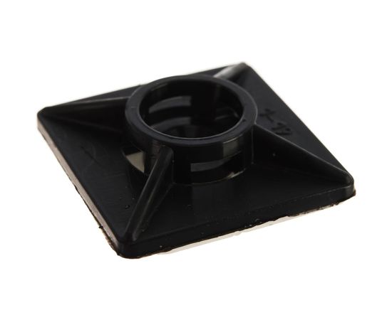 Площадка под хомут Невский Крепеж 27х27 нейлон, чёрная, самокл. 20 шт. 800764 – изображение 3