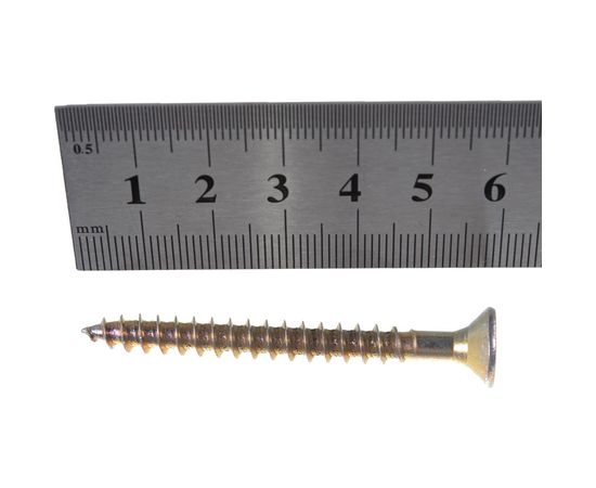 Универсальный саморез по дереву КрепСтройГрупп 6х60 желтый цинк, 100 шт. 145459 – изображение 3