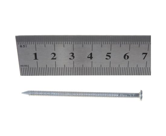 Ершёные гвозди с конической головкой МТК цинк пакет 1 кг, 3,1x70 1766031070 – изображение 4