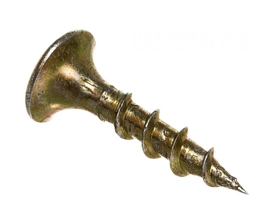 Саморезы с потайной головкой и крупным шагом Профикреп жёлтый цинк, 3,5х19 200 шт 2034906229 – изображение 5