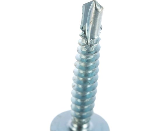 Саморезы с полусферической головкой и сверлом Профикреп цинк пакет, 4,2х25 12 шт 111731 – изображение 3