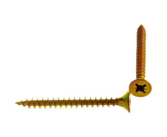 Саморез КРЕП-КОМП желтый цинк POZY 5х50 300шт жд550ф – изображение 3