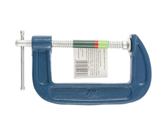 G-образная струбцина 100мм СИБРТЕХ 20584 – изображение 3