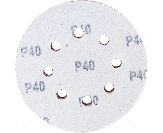 Круг шлифовальный на липкой основе (5 шт; 125 мм; Р40) ПРАКТИКА 031-488 – изображение 3