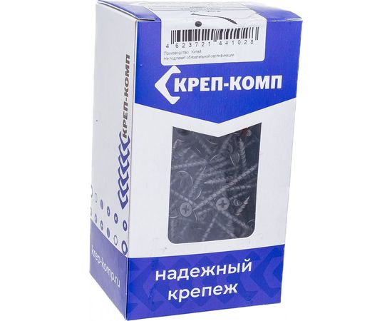 Саморез по дереву КРЕП-КОМП черный 3,5х51 400шт чд51ф – изображение 2