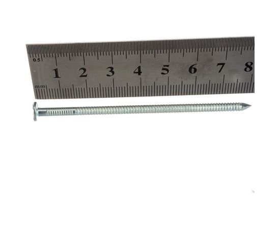 Ершёные гвозди с конической головкой МТК цинк пакет 1 кг, 3,1x80 1766031080 – изображение 4