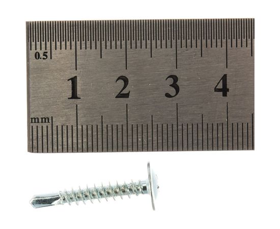 Саморезы с полусферической головкой и сверлом Профикреп цинк пакет, 4,2х25 12 шт 111731 – изображение 2