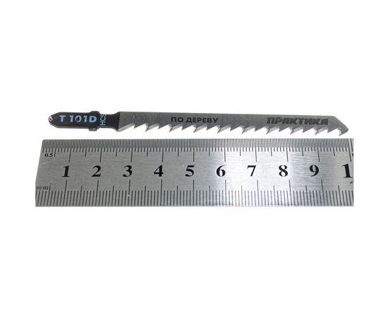 Набор пилок по дереву (5 шт) для лобзиков ПРАКТИКА 036-377 – изображение 5