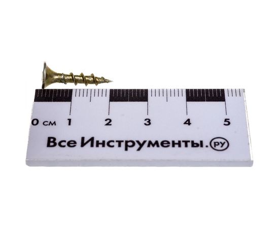 Саморезы с потайной головкой и крупным шагом Профикреп жёлтый цинк, 3,5х19 200 шт 2034906229 – изображение 2