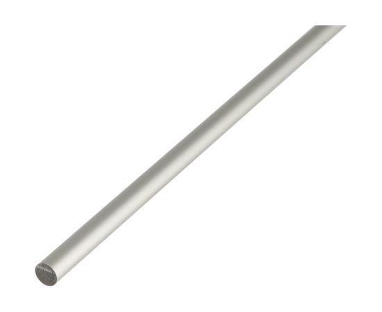 Прут GAH ALBERTS круглый, алюминий, серебристый, 10х1000 мм 473341 