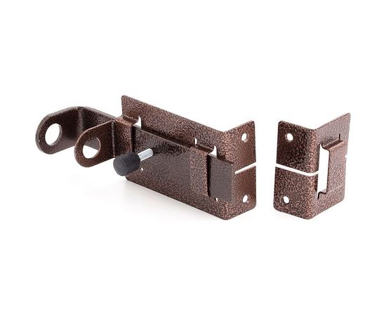 Дверной засов с проушиной Симеко ЗЩ 029 медь L-150 мм Д776 